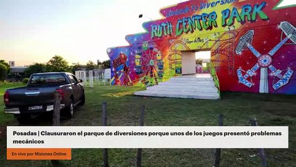 Posadas | Clausuraron el parque de diversiones porque unos de los juegos presentó problemas mecánicos