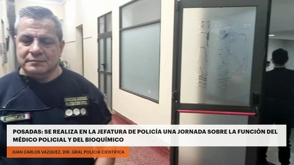 POSADAS: SE REALIZA EN LA JEFATURA DE POLICÍA UNA JORNADA SOBRE LA FUNCIÓN DEL MÉDICO POLICIAL Y EL BIOQUÍMICO