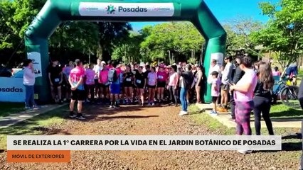 Se realiza la 1° Carrera por la Vida en el Jardín Botánico de Posadas