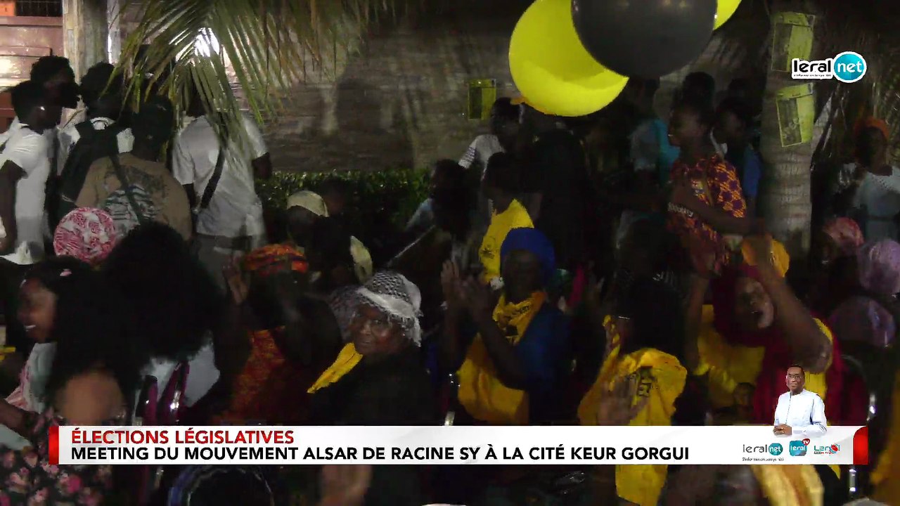 DIRECT CITÉ KEUR GORGUI :   Meeting du mouvement ALSAR  de Racine Sy
