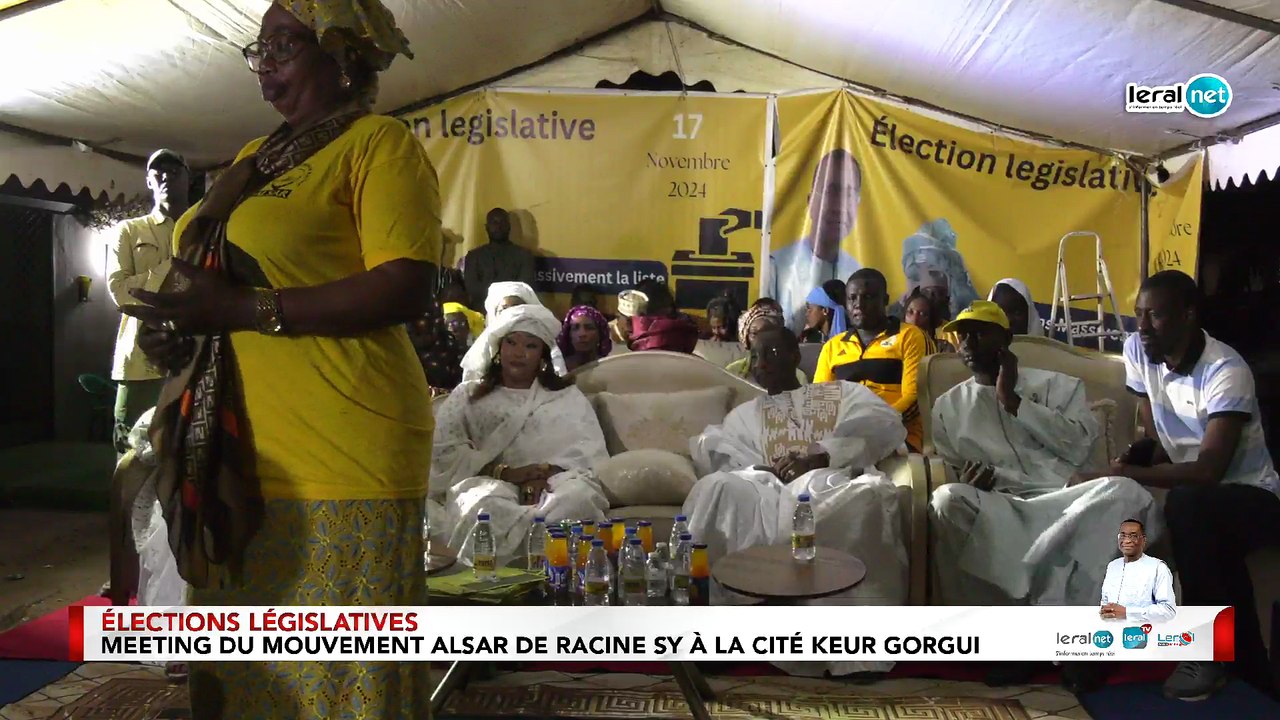 DIRECT CITÉ KEUR GORGUI :   Meeting du mouvement ALSAR  de Racine Sy