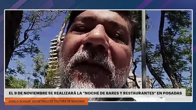 El 9 de noviembre se realizará la Noche de Bares y Restaurantes en Posadas