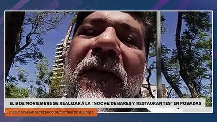 El 9 de noviembre se realizará la "Noche de Bares y Restaurantes" en Posadas