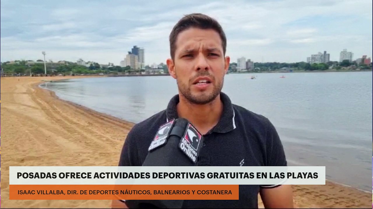 POSADAS OFRECE ACTIVIDADES DEPORTIVAS GRATUITAS EN LAS PLAYAS