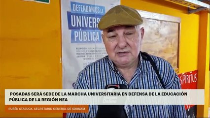 POSADAS SERÁ SEDE DE LA MARCHA UNIVERSITARIA EN DEFENSA DE LA EDUCACIÓN PÚBLICA DE LA REGIÓN NEA