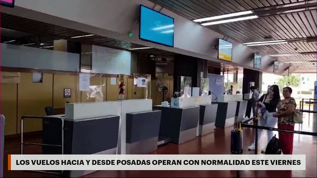 LOS VUELOS HACIA Y DESDE POSADAS OPERAN CON NORMALIDAD ESTE VIERNES