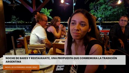 NOCHE DE BARES Y RESTAURANTE, UNA PROPUESTA QUE CONMEMORA LA TRADICIÓN ARGENTINA