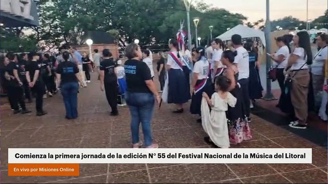 Comienza la primera jornada de la edición N° 55 del Festival Nacional de la Música del Litoral
