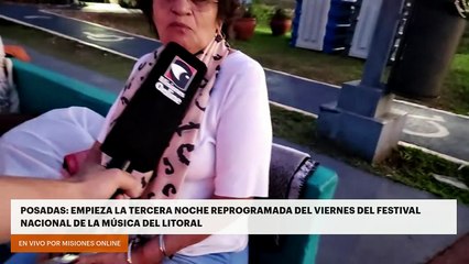 POSADAS EMPIEZA LA TERCERA NOCHE REPROGRAMADA DEL VIERNES DEL FESTIVAL NACIONAL DE LA MÚSICA DEL LITORAL