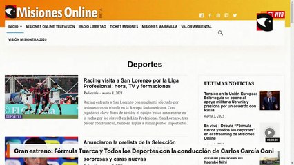 Gran estreno: Fórmula Tuerca y Todos los Deportes con la conducción de Carlos García Coni