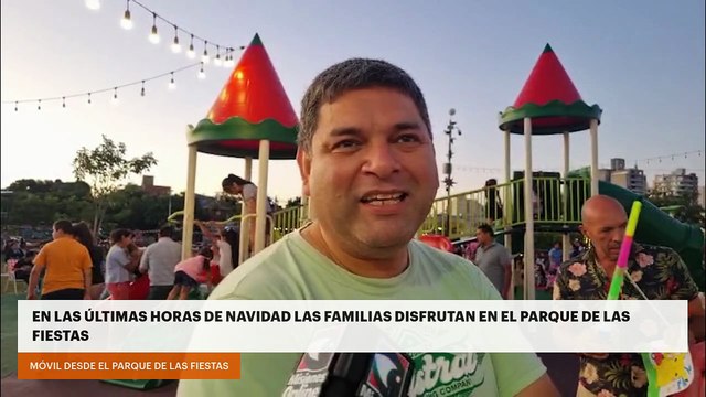 En las últimas horas de Navidad las familias disfrutan en el Parque de las Fiestas