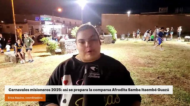Carnavales misioneros 2025: así se prepara la comparsa Afrodita Samba Itaembé Guazú