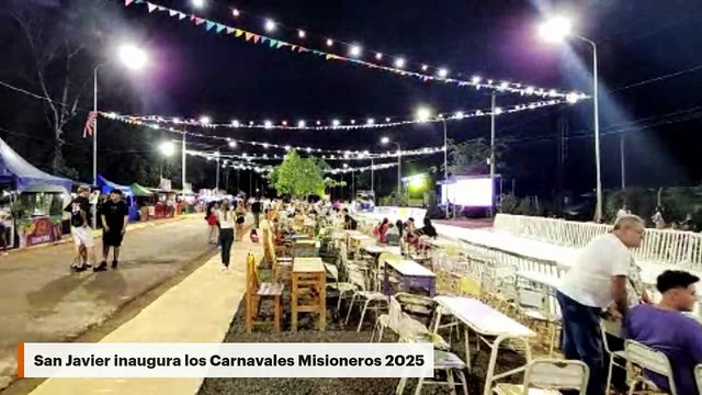San Javier inaugura los Carnavales Misioneros 2025
