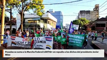 Posadas se suma a la Marcha Federal LGBTIQ+ en repudio a los dichos del presidente Javier Milei