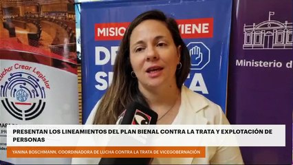 PRESENTAN LOS LINEAMIENTOS DEL PLAN BIENAL CONTRA LA TRATA Y EXPLOTACIÓN DE PERSONAS