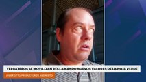 YERBATEROS SE MOVILIZAN RECLAMANDO NUEVOS VALORES DE LA HOJA VERDE