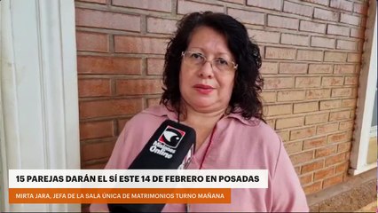 15 PAREJAS DARÁN EL SÍ ESTE 14 DE FEBRERO EN POSADAS