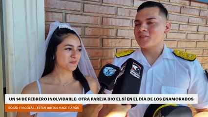 UN 14 DE FEBRERO INOLVIDABLE: OTRA PAREJA DIO EL SÍ EN EL DÍA DE LOS ENAMORADOS