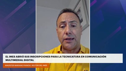 EL IMES ABRIÓ SUS INSCRIPCIONES PARA LA TECNICATURA EN COMUNICACIÓN MULTIMEDIAL DIGITAL