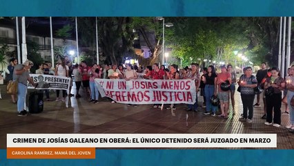 Crimen de Josías Galeano en Oberá: el único detenido será juzgado en marzo