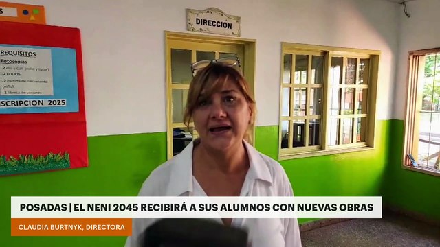 Posadas: el NENI 2045 recibirá a sus alumnos con nuevas obras