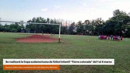 Se realizará la Copa sudamericana de fútbol infantil “Tierra colorada” del 1 al 4 marzo