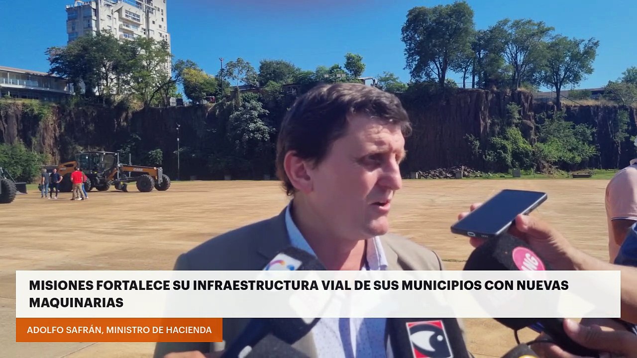 Misiones fortalece su infraestructura vial de sus municipios con nuevas maquinarias