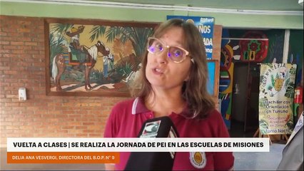 Vuelta a clases | Se realiza la jornada de PEI en las escuelas de Misiones