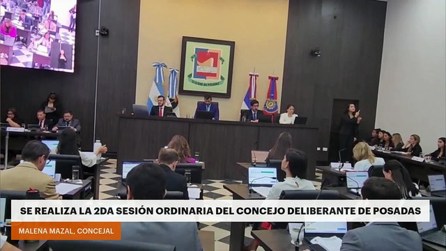 Se realiza la 2da sesión ordinaria del Concejo Deliberante de Posadas