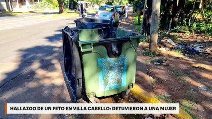 Hallazgo de un feto en Villa Cabello: detuvieron a una mujer