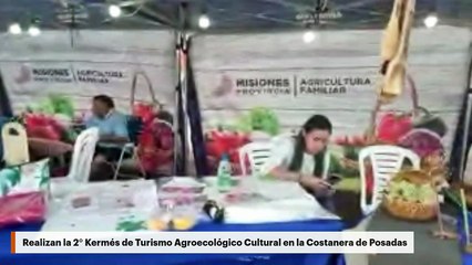 Realizan la 2° Kermés de Turismo Agroecológico Cultural en la Costanera de Posadas