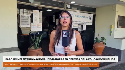 Paro universitario de 48 horas en defensa de la educación pública en todo el país