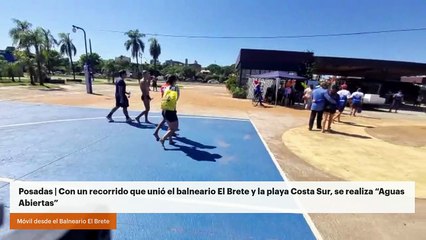 Posadas | Con un recorrido que unió el balneario El Brete y la playa Costa Sur, se realiza “Aguas Abiertas”
