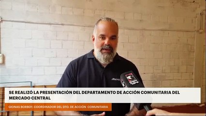 Se realizó la presentación del Departamento de Acción Comunitaria del Mercado Central