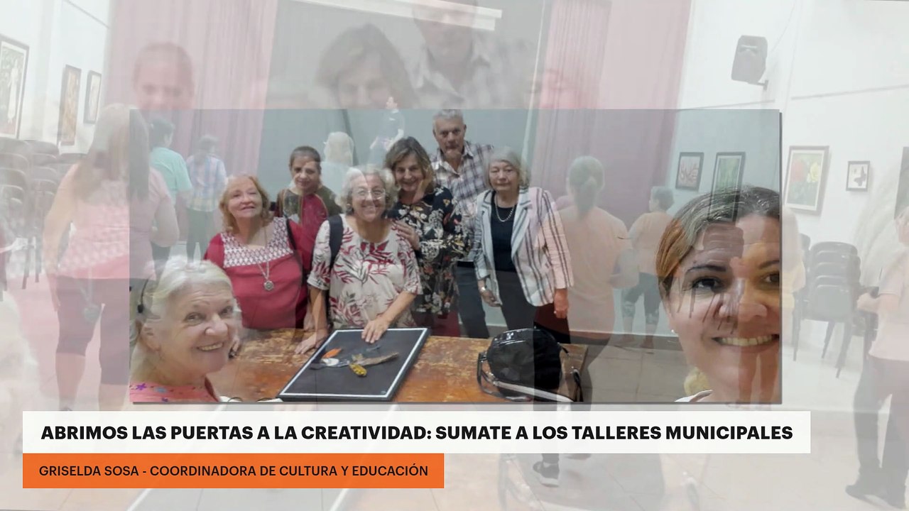 Abrimos las puertas a la creatividad: sumate a los talleres municipales