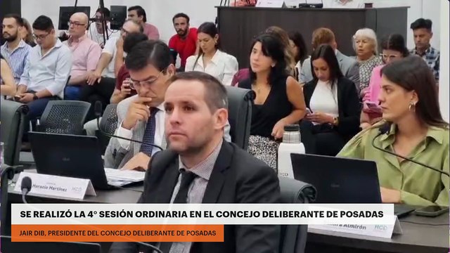 Se realizó la 4° sesión ordinaria en el Concejo Deliberante de Posadas