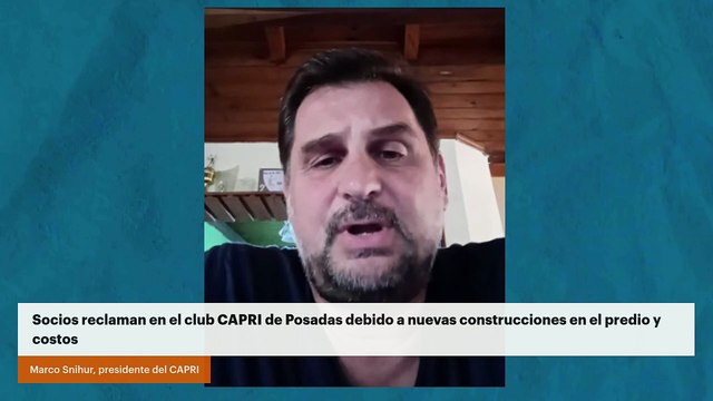 Socios reclaman en el club CAPRI de Posadas debido a nuevas construcciones en el predio y costos