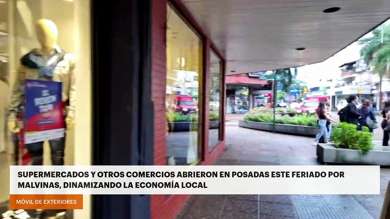 Supermercados y otros comercios abrieron en Posadas este feriado por Malvinas, dinamizando la economía local