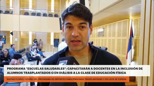 Programa escuelas saludables : capacitarán a docentes en la inclusión de alumnos trasplantados o en diálisis a la clase de educación física