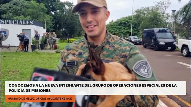 Conocemos a la nueva integrante del Grupo de Operaciones Especiales de la Policía de Misiones