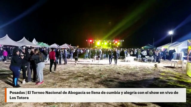 Posadas | El Torneo Nacional de Abogacía se llena de cumbia y alegría con el show en vivo de Los Totora