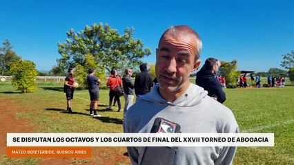Se disputan los octavos y los cuartos de final del XXVII Torneo de Abogacía 2025