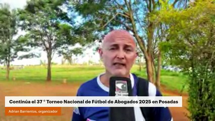 Continúa el 37 ° Torneo Nacional de Fútbol de Abogados 2025 en Posadas