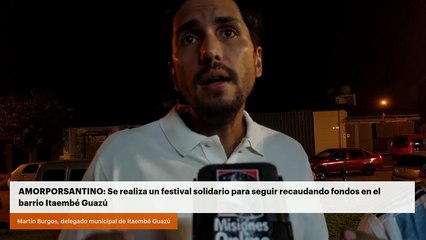 AMORPORSANTINO: Se realiza un festival solidario para seguir recaudando fondos en el barrio Itaembé Guazú