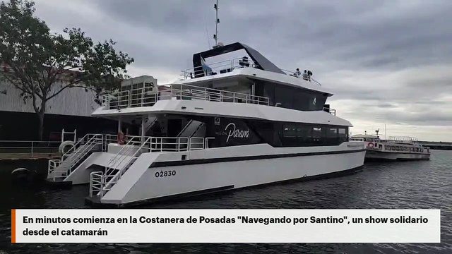 En minutos comienza en la Costanera de Posadas Navegando por Santino