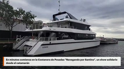 En minutos comienza en la Costanera de Posadas "Navegando por Santino"