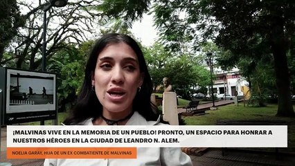 ¡Malvinas vive en la memoria de un pueblo! Pronto, un espacio para honrar a nuestros héroes en la ciudad de Leandro N. Alem