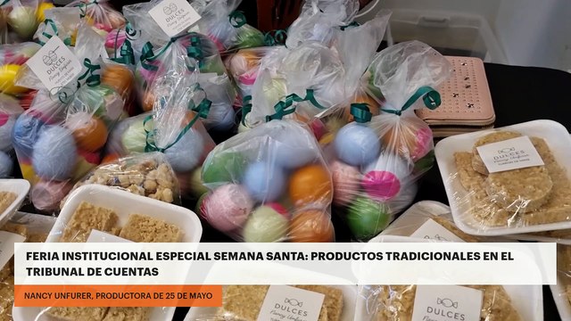Feria institucional especial semana santa: productos tradicionales en el Tribunal de Cuentas