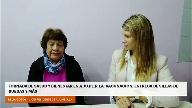 Jornada de salud y bienestar en A.JU.PE.R.LA: vacunación, entrega de sillas de ruedas y más