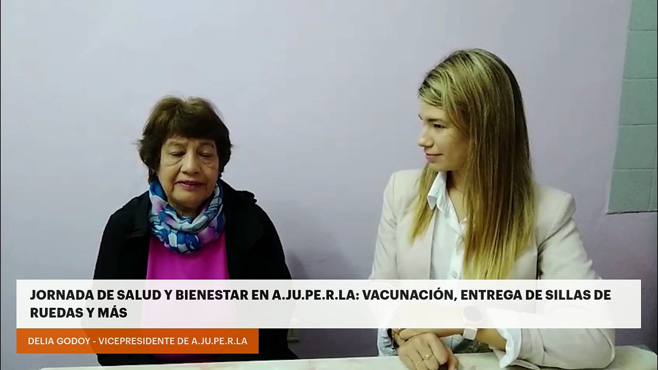 Jornada de salud y bienestar en A.JU.PE.R.LA: vacunación, entrega de sillas de ruedas y más